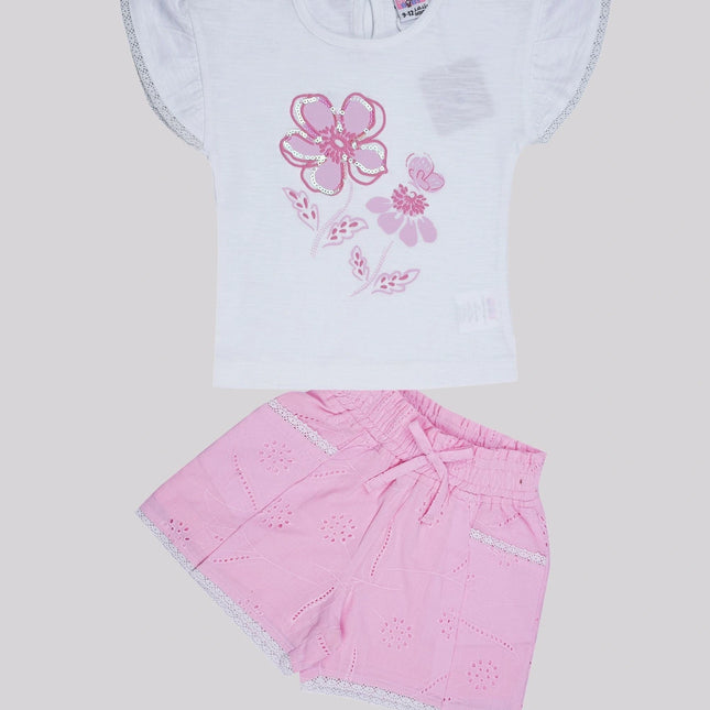 Baby Girl's Top & Shorts Set – image 2