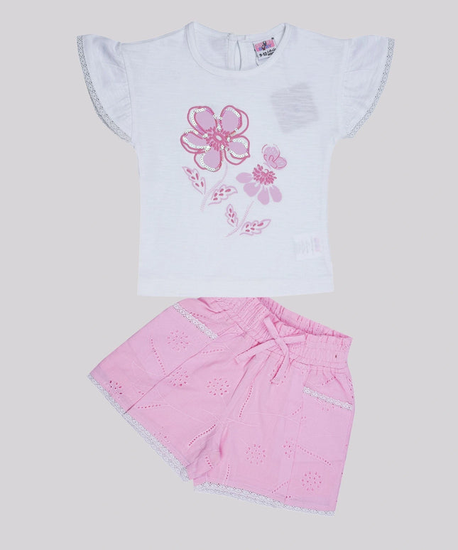 Baby Girl's Top & Shorts Set – image 2