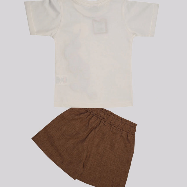 Baby Girl’S Embroidered Top & Shorts Set – image 2