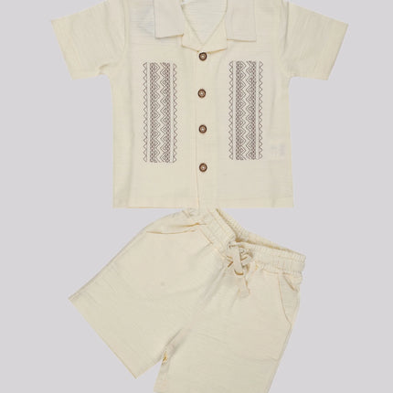 Baby Boy's Casual Shirt & Short Set