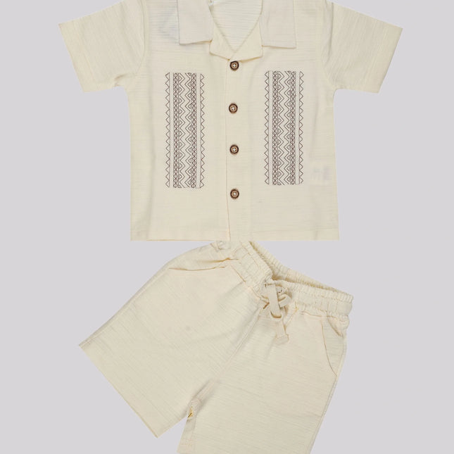 Baby Boy's Casual Shirt & Short Set