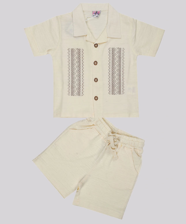 Baby Boy's Casual Shirt & Short Set