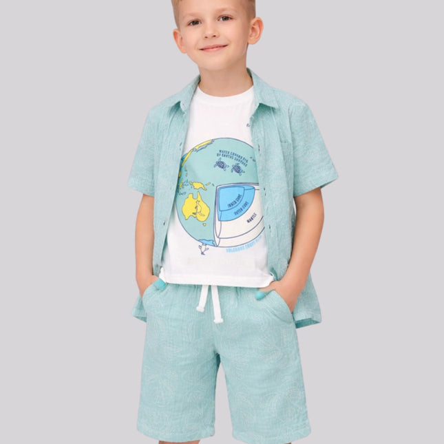 Boy's T-Shirt, Jacket & Short Set