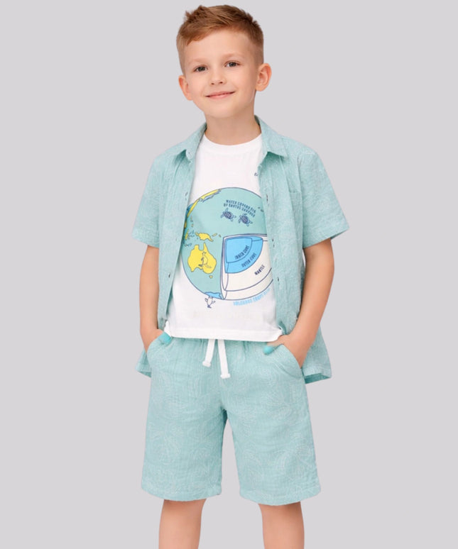 Boy's T-Shirt, Jacket & Short Set