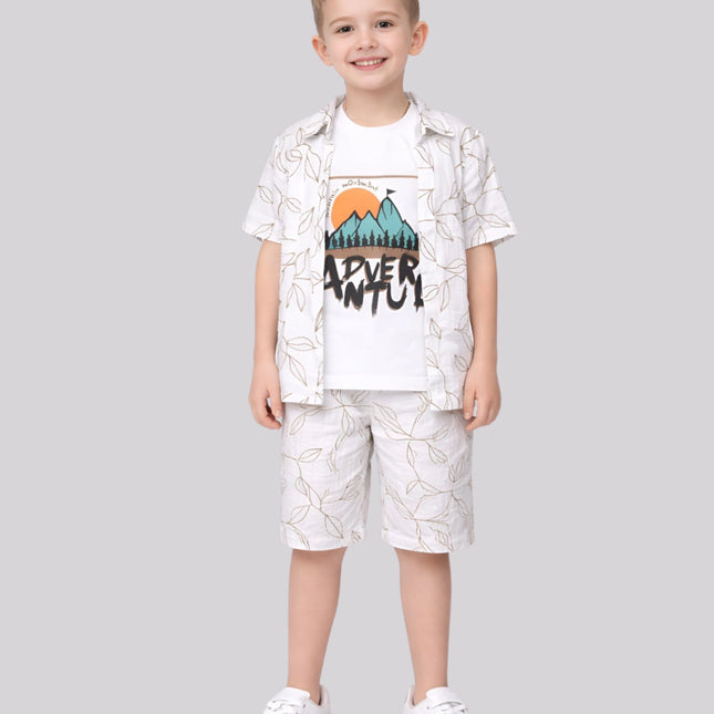 Boy's T-Shirt, Jacket & Short Set