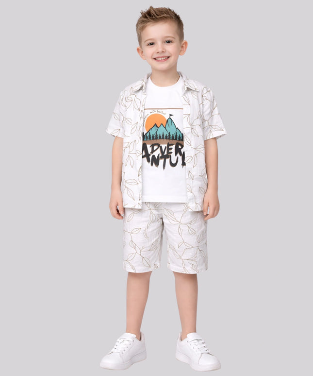 Boy's T-Shirt, Jacket & Short Set