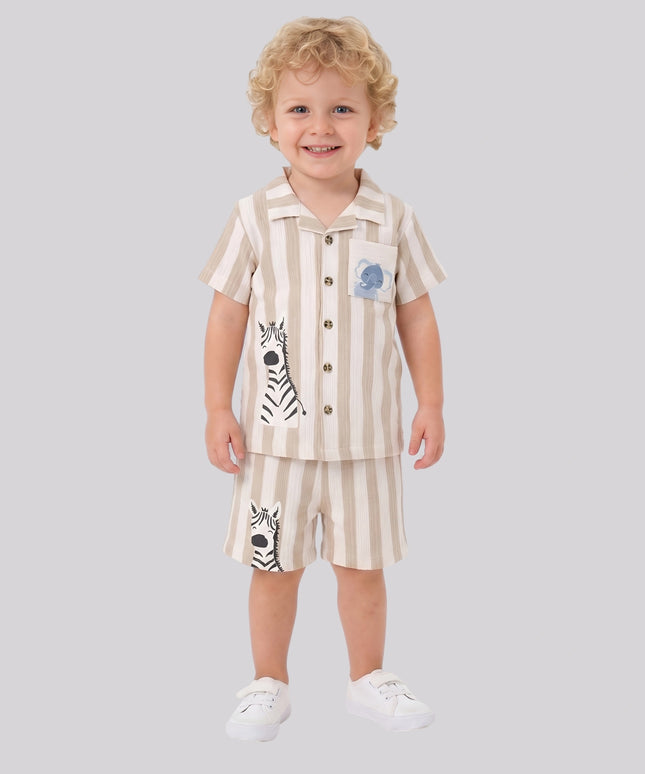 Baby Boy's Shirt & Shorts Set