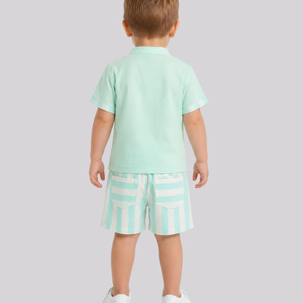 Baby Boy's Kurta Shirt & Short Set – image 2