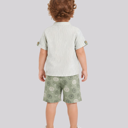 Baby Boy's Kurta Shirt & Short Set – image 2