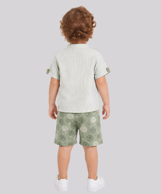 Baby Boy's Kurta Shirt & Short Set – image 2
