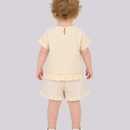 Baby Girl's Top & Shorts Set – image 3