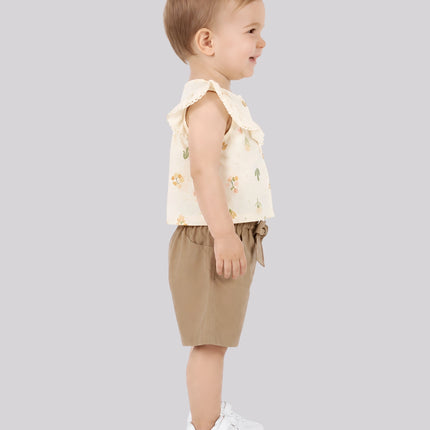 Baby Girl's Top & Shorts Set – image 2