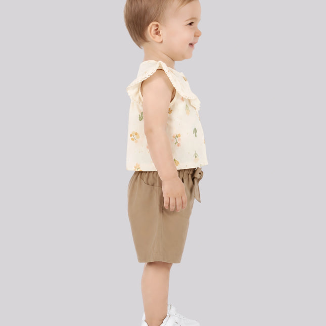 Baby Girl's Top & Shorts Set – image 2