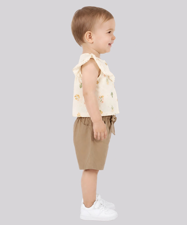 Baby Girl's Top & Shorts Set – image 2