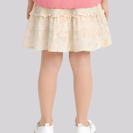 Girl’S All Over Printed Smocked Skirt – image 2