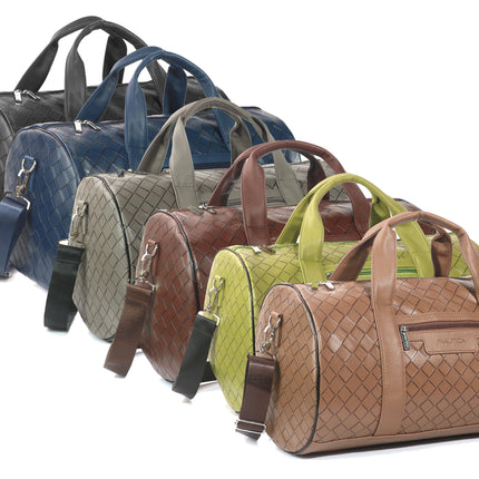 Nautica Intrecciato Leatherette Unisex Duffel Bag-xpressionsstyle
