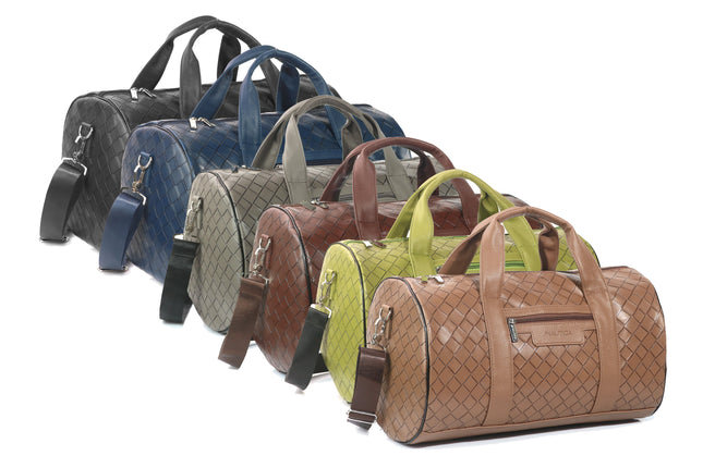 Nautica Intrecciato Leatherette Unisex Duffel Bag-xpressionsstyle