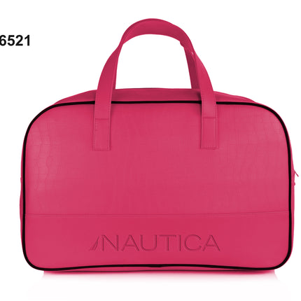 Nautica Croco Textured Leatherette Unisex Duffel Bag-xpressionsstyle