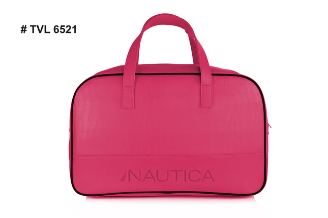 Nautica Croco Textured Leatherette Unisex Duffel Bag-xpressionsstyle