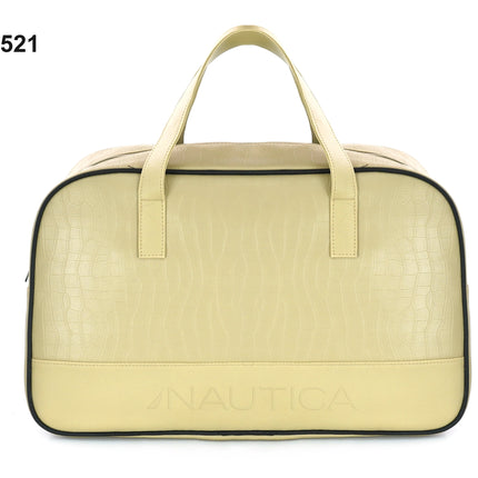 Nautica Croco Textured Leatherette Unisex Duffel Bag-xpressionsstyle
