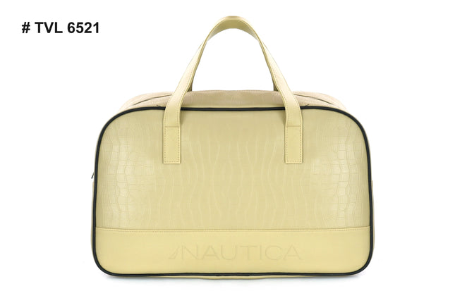 Nautica Croco Textured Leatherette Unisex Duffel Bag-xpressionsstyle