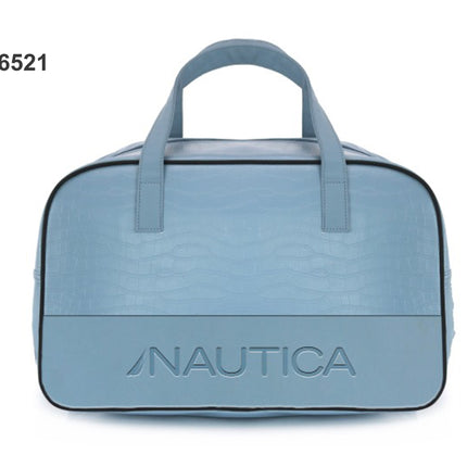 Nautica Croco Textured Leatherette Unisex Duffel Bag-xpressionsstyle