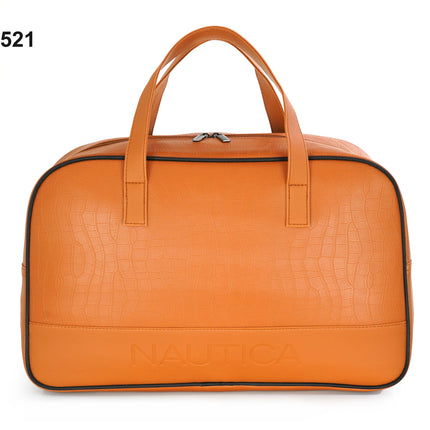 Nautica Croco Textured Leatherette Unisex Duffel Bag-xpressionsstyle