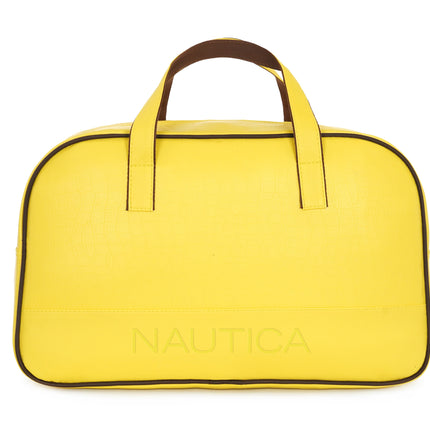 Nautica Croco Textured Leatherette Unisex Duffel Bag-xpressionsstyle