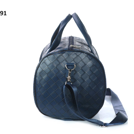 Nautica Intrecciato Leatherette Unisex Duffel Bag-xpressionsstyle