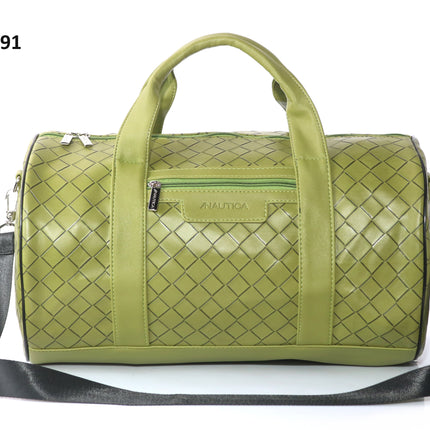 Nautica Intrecciato Leatherette Unisex Duffel Bag-xpressionsstyle