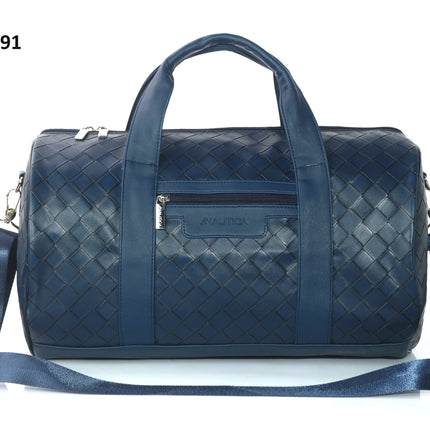 Nautica Intrecciato Leatherette Unisex Duffel Bag-xpressionsstyle