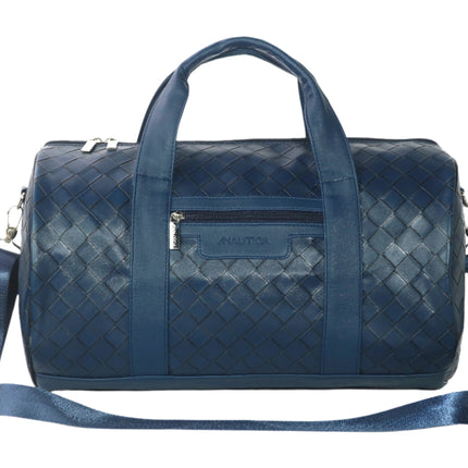 Nautica Intrecciato Leatherette Unisex Duffel Bag-xpressionsstyle