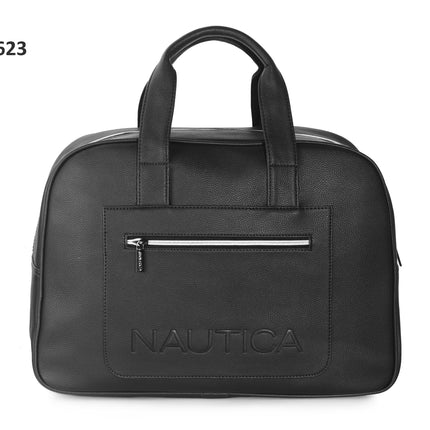 Nautica Zip Closure Leatherette Unisex Duffel Bag-xpressionsstyle