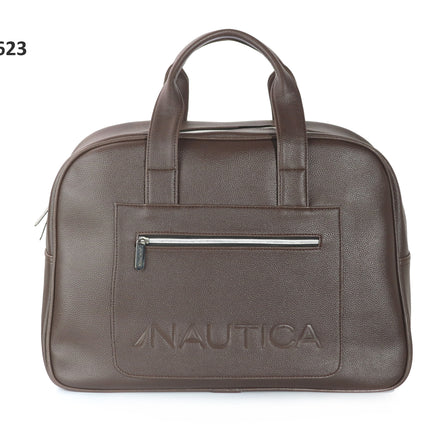 Nautica Zip Closure Leatherette Unisex Duffel Bag-xpressionsstyle