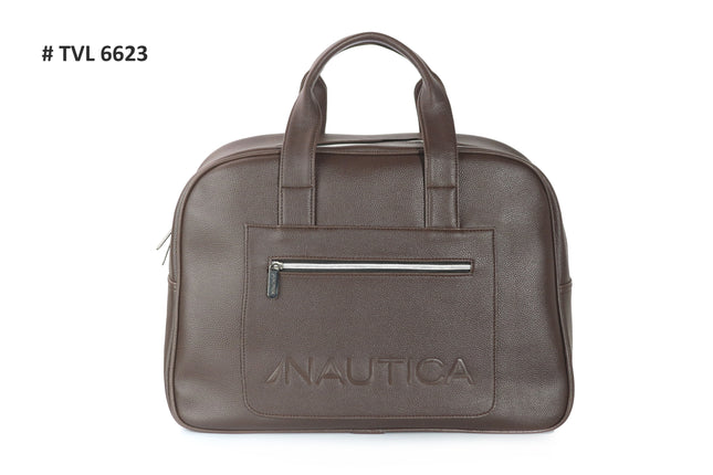 Nautica Zip Closure Leatherette Unisex Duffel Bag-Impulse Warehouse UAE