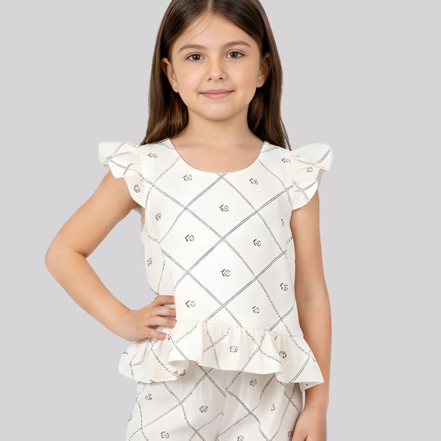 Girl's All Over Printed Top