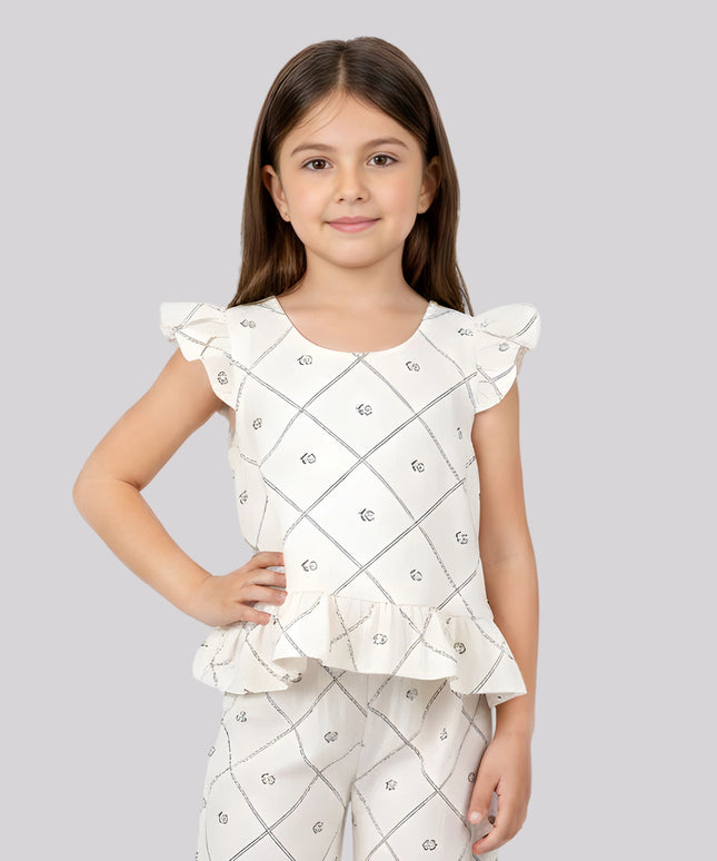 Girl's All Over Printed Top