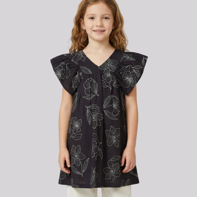Girl’S All Over Printed Tunic Top