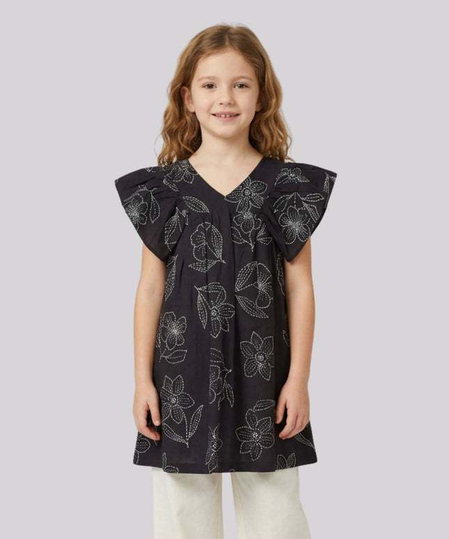 Girl’S All Over Printed Tunic Top