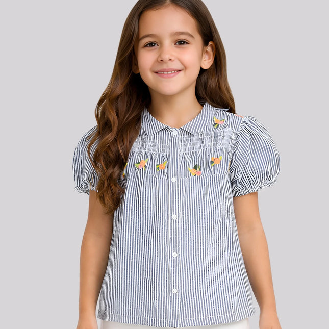 Girl's Striped Casual Shirt