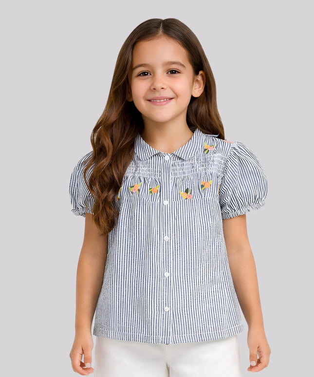 Girl's Striped Casual Shirt