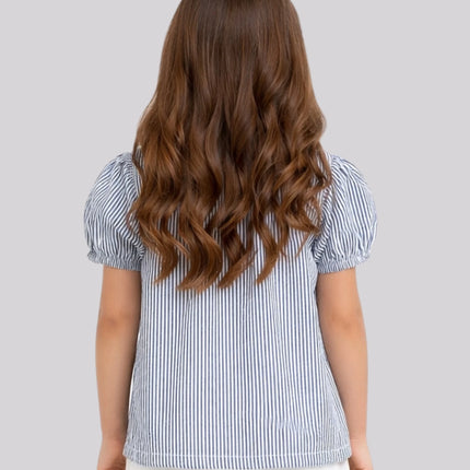 Girl's Striped Casual Shirt – image 3