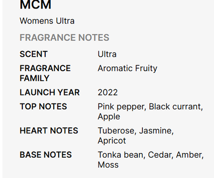 MCM Ultra Eau De Parfum for Unisex 75ml