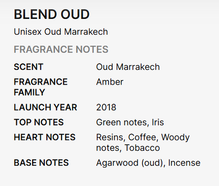 Blend Oud Voyage Collection Oud Marrakech Eau De Parfum for Unisex 60ml