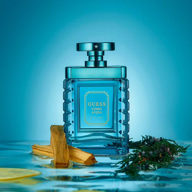 مجموعة هدايا GUESS Uomo Acqua EST. 1981 للرجال ماء تواليت 100 مل