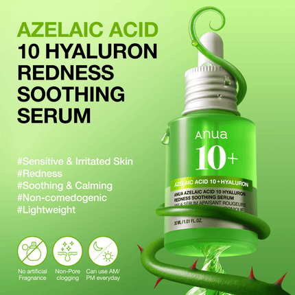Azelaic Acid 10 Hyaluron Redness Soothing Serum 30ml