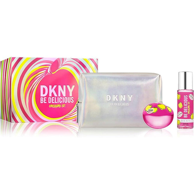 DKNY Be Delicious Orchard for Women EDP 100ml + B Mist 125ml + Pouch Gift Set-Impulse Warehouse UAE