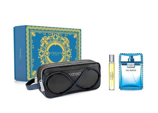 Versace Man Fraiche Gift Set EDT 100ml-Impulse Warehouse UAE