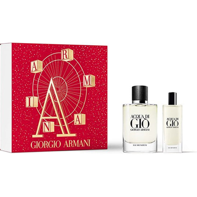 Giorgio Armani Acqua Di Gio (M) Set EDP 75ml + EDP 15ml-Impulse Warehouse UAE