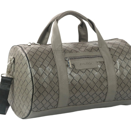 Nautica Intrecciato Leatherette Unisex Duffel Bag-xpressionsstyle